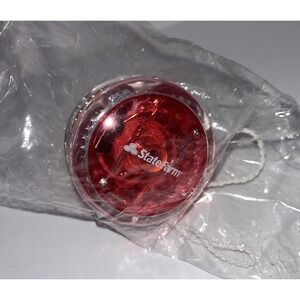 Light Up YoYo State Farm Red Round Advertising YOYO  Plastic Commercial